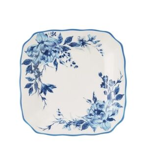 ❤️ 2025 Set Of 4 Pioneer Woman Delilah Blue Floral Square Salad Plate